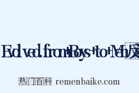Evolved…from+Boys+to+Men反义词是什么意思的图片